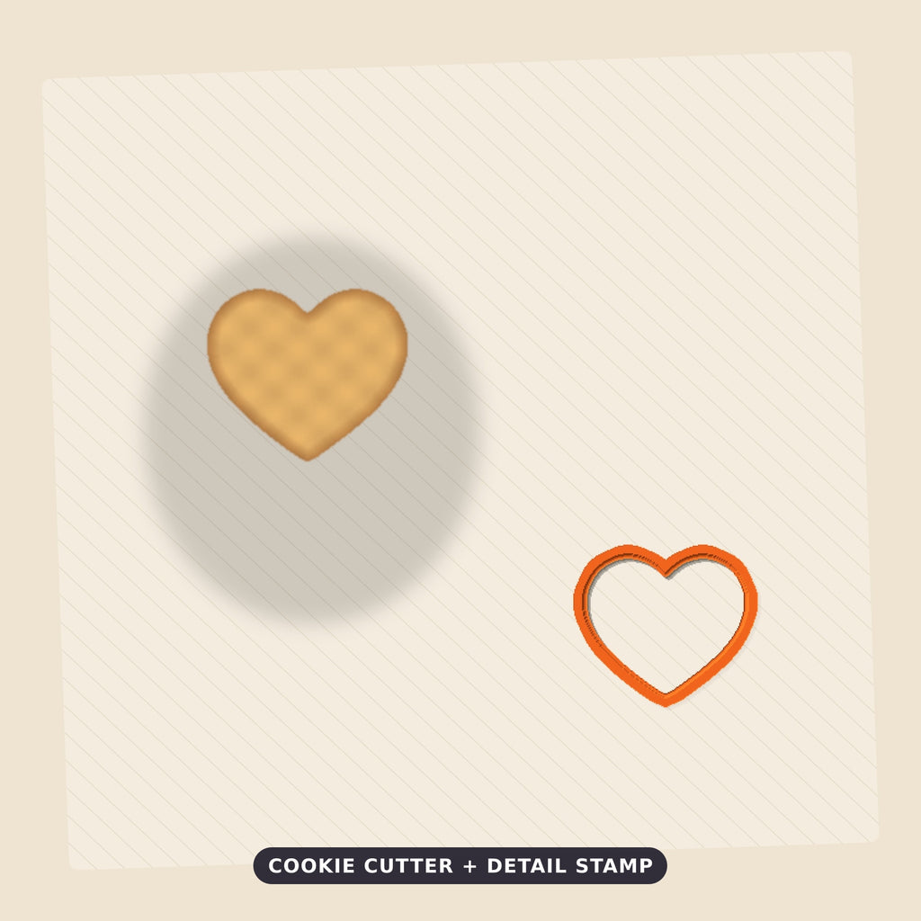 Ornament-shaped design with a pink heart and heartbeat line held by two navy hands, surrounded by the words Comfort Is My Calling on a dark green background labeled 75 mm ornament, 4 colors.